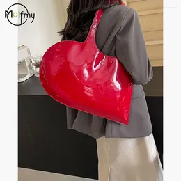 Totes Large Capacity Bags For Women Heart PU Shoulder Underarm Bag Sewing Thread High Quality Fashion Tote Women's Handbags Bolsos