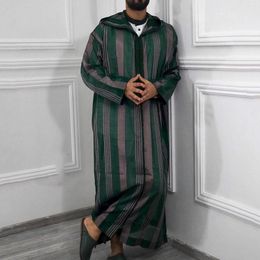 Ethnic Clothing Muslim Men Kaftan Robes Loose Ramadan Fashion Leisure Traditional Middle East Arab Turkish Dress Dubai