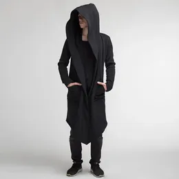 Men's Trench Coats Selling European And American Cloaks Long Cardigans Hooded Sweatshirts