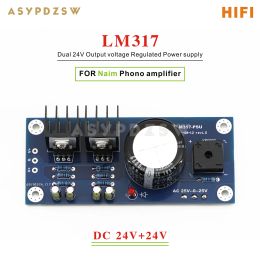 Amplifier LM317NAIM HICAP Regulated power supply DIY Kit/Finished board For NAIM Phono amplifier 24V+24V