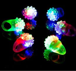 Flashing Ring Party Soft Jelly Cool Led Silicone Prop Cheer Finger Lamp5831212