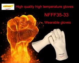 Gloves CASTONG 300 degrees high quality safety gloves Aramid Fibre weaving Wearable protective gloves Industrial smelting work gloves