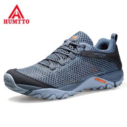 HUMTTO Summer Hiking Sneakers Shoes for Men Breathable Outdoor Trekking Sport Mens Water Shoes Climbing Walking Man Shoes 240420