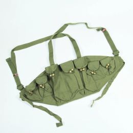 Holsters Surplus Chinese Type 56 Chest Rig 7pocket Bandoleer Cartridge Holder Ak 47 Pouches Bag Original Item