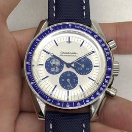 Designer Watch reloj watches AAA Mechanical Watch Oujia Super Six Needle Blue Needle White Face Fully Automatic Mechanical Watch CL00 Machine