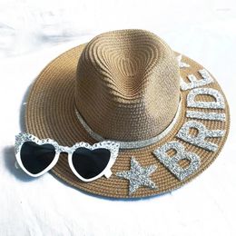 Wide Brim Hats Wedding Straw Hat Bachelorette Party Decorations Accessories