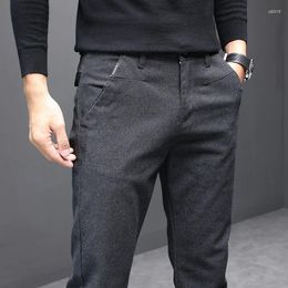 Men's Pants 2024 Autumn Casual Trend Versatile Loose Straight Tube Business Suit For Men Wearing Outside Of Work