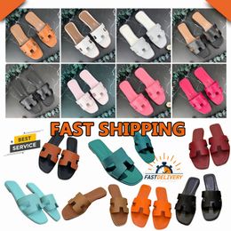 free shipping sandal designer sandals for women slides slippers triple black white brown pink slide leather slipper womens shoes red new sexy ladies beach orange