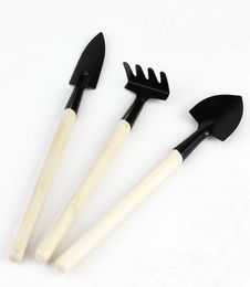 Mini Garden Tools RakeSpadeShovel Garden Decorations Miniatures Terrarium Figurines Tool 3pcsset1045181