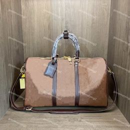 Klasik Duffel Bag 45cm Seyahat Bagajı Erkekler İçin Seyahat Bagajı Gerçek Deri En Kaliteli Kadınlar Crossbody Toes Omuz Çantaları Erkek Kadın Çantalar 5 Colo 205G