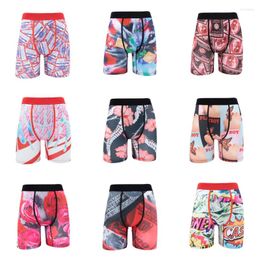 Underpants Sexy Men Underwear Boxers Cueca Male Panties Lingerie Boxershorts Plus Size Breathable Printed Man Boxer Briefs