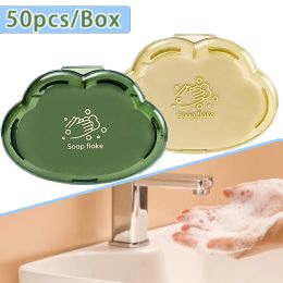 Dishes 50Pcs Disposable Soap Paper Travel Portable Soap Sheets Creative Cloud Shape Scented Slice Pocket Soap Mini Hand Washing Box