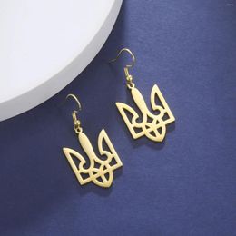Dangle Earrings Sipuris In Stainless Steel National Symbols Of Ukraine Pendant For Men Women Ukrainian Solidarity Jewellery