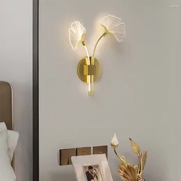 Wall Lamp SGROW Modern LED Minimalist Bedroom Bedside Sconce Long Strip Lustre Living Room Sofa Home Interior Light Fixtures