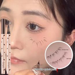 Eyeliner 3D Lifelike Ultrafine Liquid Lower Eyelash Pen Matte Brown Grey Eyeliner Highlighter Pencil Smooth Long Lasting Eyeliner Pen