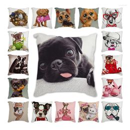Pillow Animal Pug Greyhound Luxury Throw Case Cover Home Living Room Decorative Pillows For Sofa Bed Car 45 Nordic