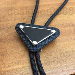 Bow Ties designer Original Design Western Cowboy Alloy Downward Triangle Bolo Tie For Men And Women Personality Neck Fashion Accessory 300v