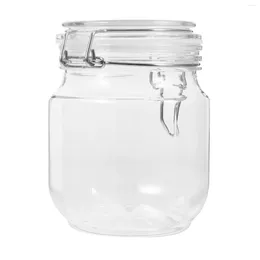 Storage Bottles Honey Jar Transparent Lidded Container Sealing Food