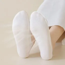 Women Socks Ice Silk Boat Simple Solid Color Silicone Ankle Anti-slip Thin Cotton Slipper Girl