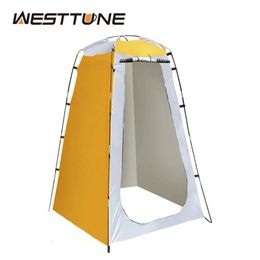 Westtune Privacy Shower Tent Outdoor Waterproof Changing Room Shelter for Camping Hiking Emergency Toilet Shower Bathroom 240422