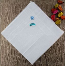 Towels Hot Sale 12pcs/Lot Men Women 100% Cotton Handkerchief Soft Washable White Hanky Hankie Hand Towel 38X38cm