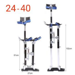 Ladders 2440" Professional Aluminum Alloy Plastering Stilt Ladder Adjustable Plastering Stilts Paint Painter Tool Accessory Stage Props