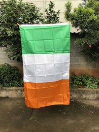Banner Flags Z-ONE FLAG Ireland Flag 90x150cm polyester hanging Ireland Eire National Country Flag Banner Indoor Outdoor decoration