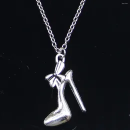 Chains 20pcs Fashion Necklace 31x21mm High-heeled Shoes Pendants Short Long Women Men Colar Gift Jewellery Choker