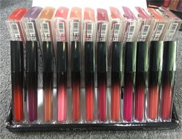 Beauty Makeup Lip Gloss Matte Sexy Liquid Lipstick Lips Long Lasting Matte Nude Glossy Lipgloss 12 Colors1225239