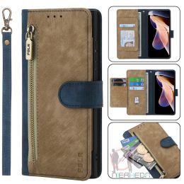 Cases AntiTheft Brush Leather Case For Redmi Note 11S 10S 9S 12 10 9 8 8T 7 Pro 12C 12S 10C 9A 9C 9T 8A 7A Business Flip Wallet Cover