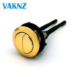 Set Dual Flush Toilet Tank Gold colour Button Round shape Toilet Push Button Bathroom Accessories 38mm