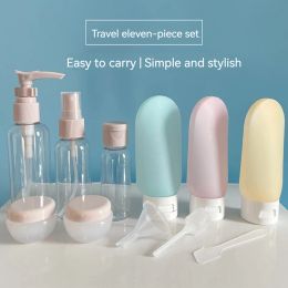 Dispensers 11 Piece Travel Suit Cosmetic Bottle Plastic Bottle Lotion Bottle Toner Bottle Spray Bottle Shampoo Soap and Shampoo Dispenser