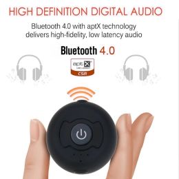 Earphones Kebidu Multipoint Bluetooth Audio Transmitter For TV PC Connect 2 Headphones 3.5mm AUX Low Latency Stereo Wireless Adapter