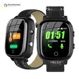 Watches Smart 4G Video Call Watch Elderly Man Heart Rate Blood Pressure Monitor GPS WIFI Trace Locate SOS Thermometer Phone Smartwatch