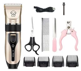 Professional Pet Dog Clipper Electric Animal Grooming Clippers Cat Paw Claw Nail Cutter Machine Shaver USB Rechargeab1296943