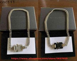 2021 CUBIX CHAIN NECKLACE Men Women Classic 1017 ALYX 9SM necklaces signature metal buckle stainless steel Colorfast4099002