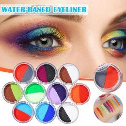 Eyeliner 10g Face Paint Waterbased Eyeliner Split Rainbow Cake Supplies Eyeliner That Are Activated With Water 1pcs Waterbased Eyeliner