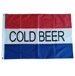 Custom Cold Beer Flag 3x5 ft Polyester Flying Hanging Printed Indoor Outdoor Banner Flags 90x150cm Drop 6468112