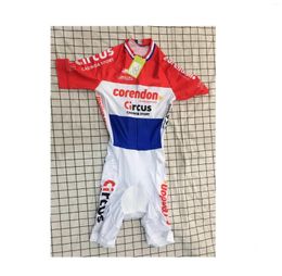 Racing Sets LASER CUT Skinsuit CORENDON CIRCUS TEAM NL WHITE Bodysuit SHORT Cycling Jersey Bike Bicycle Clothing Maillot Ropa Ciclismo