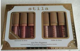 New Eye For Elegance set Shimmer Glitter Liquid EyeShadow 6pcs Travel Set Glow Eye Shadow makeup9122694