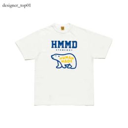 fashion brand HUMAN MADE 2023 New designer T Shirt Love Cartoon Flying Duck Dog Pig Slub Cotton Short Sleeved T-shirts for Men Women Human Make t shirt 3252