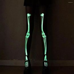 Women Socks Cool Luminous Stockings Fashion Reflective Glowing Fishnet Mesh Club Pantyhose