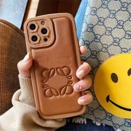 Mens Womens Letters Leather Phone Cases For IPhone 15 12 11 13 14 14pro Promax Xr X Xs Fashion Designer Fashiona Iphone Protective Covers 24561BF