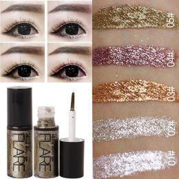 Eyeliner Shiny Liquid Eyeliner Long Lasting Makeup Pigment Eye Liner Cosmetics for Women Silver Rose Gold Glitter Eyeliner Beauty Tools