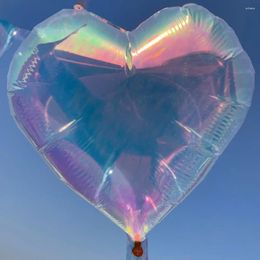 Party Decoration 10pcs Heart Iridescent Foil Balloons Wedding Anniversary Valentines Day Shaped Balloon Girls Birthday Romantic