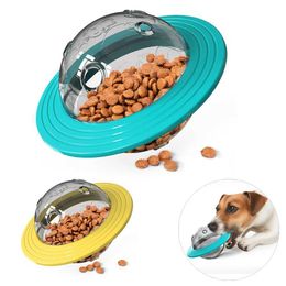 Dog Toys Chews Toy For Small Medium Large Dogs Cats Fly Disk Interactive Food Dispenser Improve IQ Slow Feeder Training Pet Supplies H240506