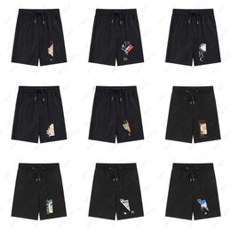 Men's Shorts Mens Swim Shorts Summer Casa Blanca Beach Shorts Classic Trend Cartoon Print Fashion Couple Models Casual Loose Designer Short Sweatpants8z90