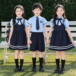 Clothing Sets 2024 Summer Uniforms Kindergarten Two-piece Boys And Girls Class Children's Day Performance Suits