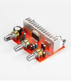 Amplifier DC 12V TDA7377 Audio Amplifier Power Board Stereo 2.0 ch 40w+40w RCA Treble Bass Adjustable