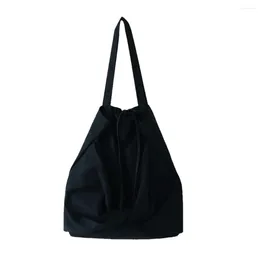 Shoulder Bags Women's Handbag Fashion Bow Cute Eco-friendly Canvas Bag Reusable Shopping Corduroy Tote Handbags Solid #LR3